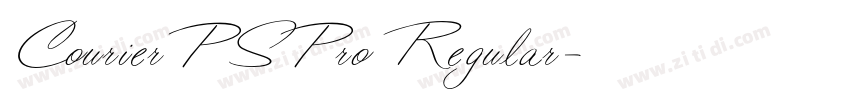 CourierPSPro Regular字体转换